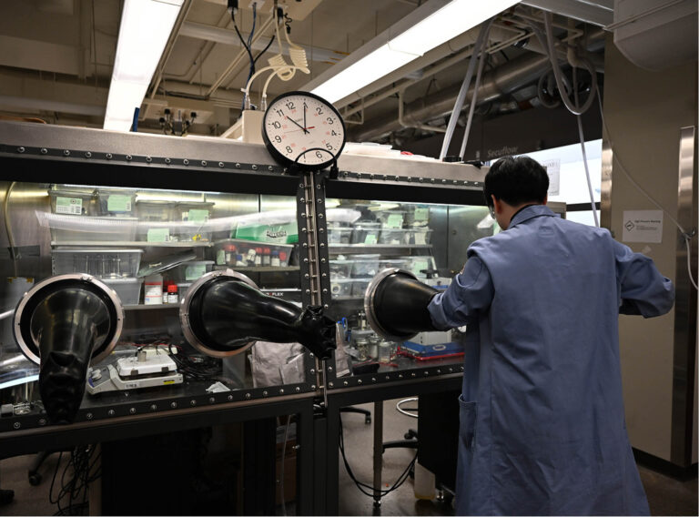Chemistry Lab's large argon glovebox.