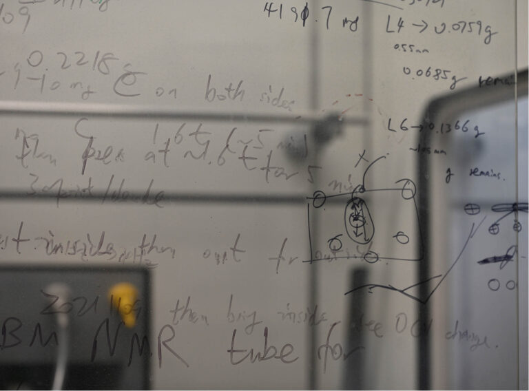 Research notes in the Chemistry Lab.