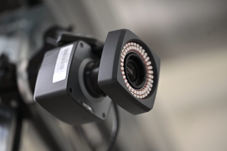 A motion capture camera used to track movement in the lab.