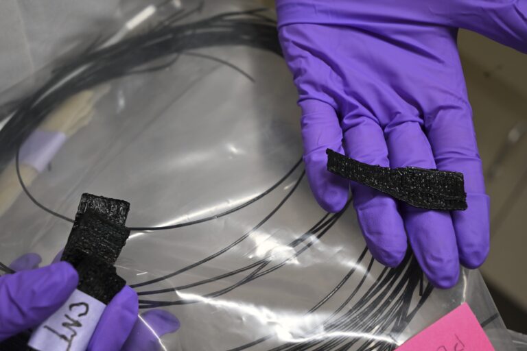 Carbon nanotube (CNT) composite samples.
