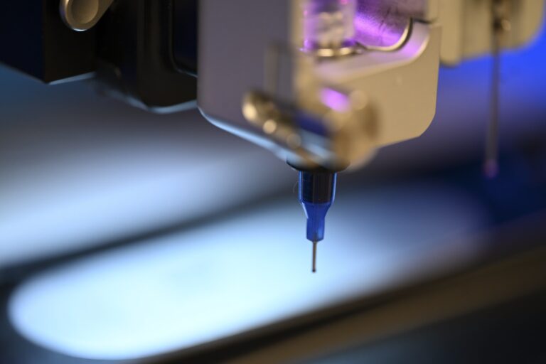 A precision dispensing printer used to print conductive patterns for sensors.