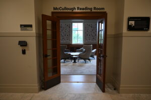 McCullough Reading Room - entrance doorway