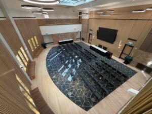 Community Halls - theatre-style seating setup